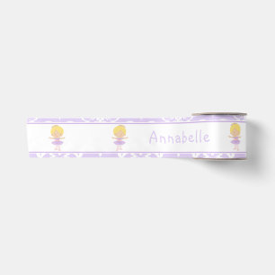 Cute Blonde Ballerina Gift Satin Ribbon