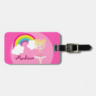Cute Blonde Ballet Girl Custom Luggage Tag