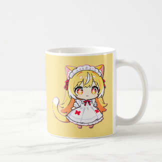 Cute Blonde Chibi Neko - Midi Dress Coffee Mug