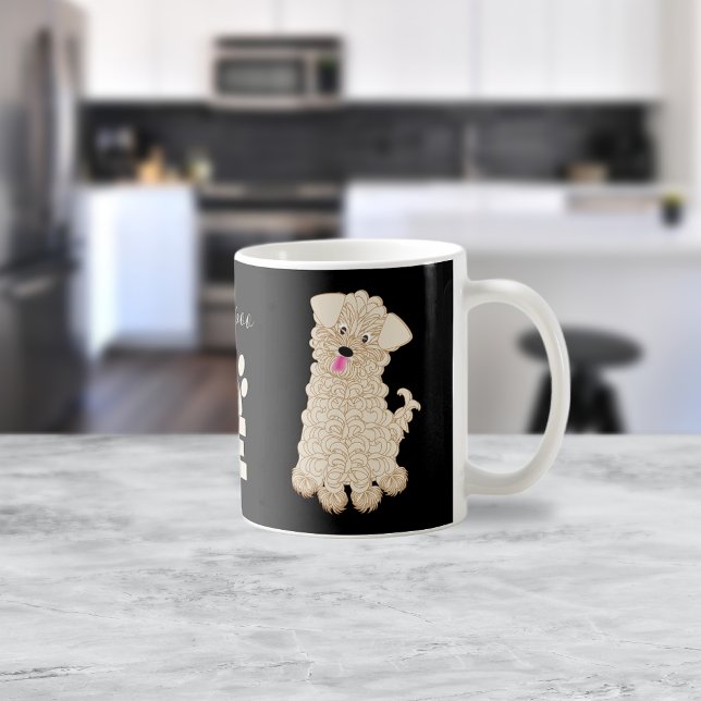Cute Blonde Maltipoo Dog Love Coffee Mug (Creator Uploaded)