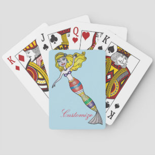 Cute Blonde Mermaid Thunder_Cove Playing Cards
