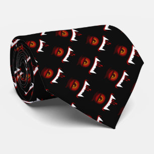 Cute blood monster face tie