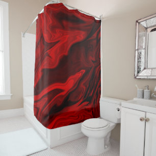Cute Blood Red Marble Bathroom