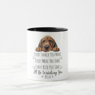 Cute Bloodhound Dog Funny Custom Mug