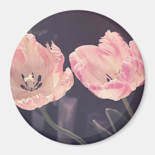 Cute Blooming Tulips -Personalized Magnet