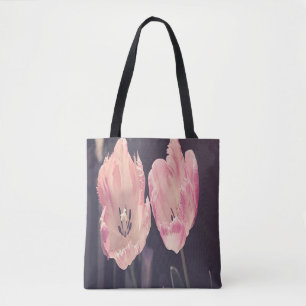Cute Blooming Tulips -Personalized Tote Bag