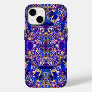 Cute blue abstract elements  Case-Mate iPhone 14 case