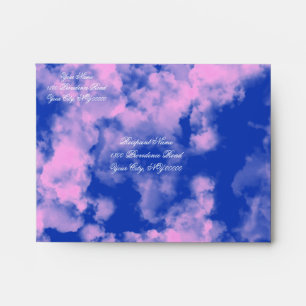 Cute Blue and Pink Personalized Envelope