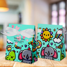 Cute Blue Animal Doodles
