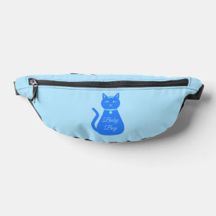 Cute Blue Baby Boy Cat Custom Fanny Pack