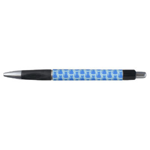 Cute Blue Baby Boy Cat Patterned Pen