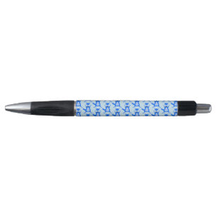 Cute Blue Baby Boy Fox Patterned Pen