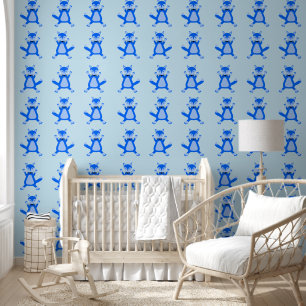 Cute Blue Baby Boy Fox Wallpaper