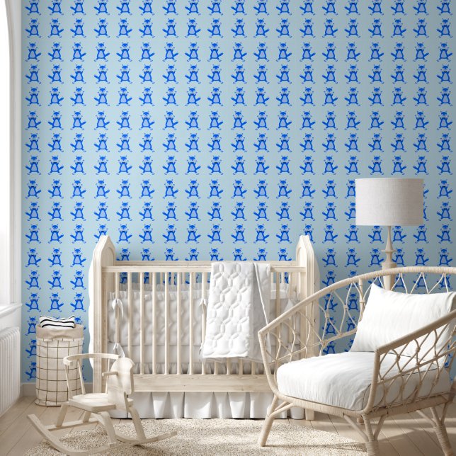 Cute Blue Baby Boy Fox Wallpaper (Kids)