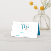 Cute Blue Baby Boy illustration Baby Shower