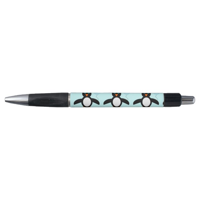 Cute Blue Baby Boy Penguin Stylo (Devant)