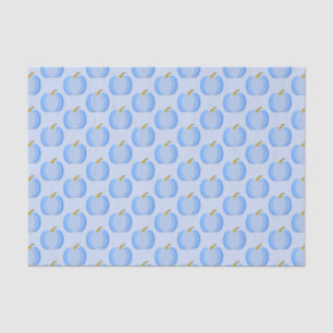 Cute Blue Baby Boy Pumpkin Patterned Tissue Paper