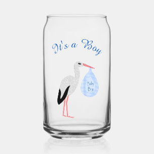 Cute Blue Baby Boy Stork Custom