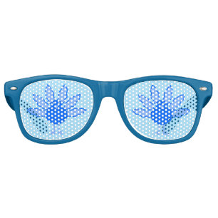 Cute Blue Baby Boy Thanksgiving Turkey Baby Shower Retro Sunglasses
