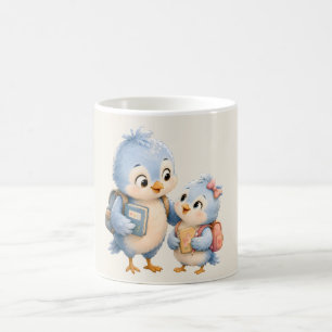 Cute Blue Bird Accent Coffee Mug