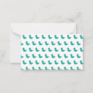 Cute blue bird card
