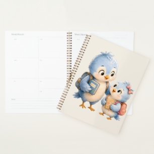 Cute Blue Bird Daily Life Planner