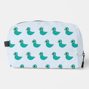 Cute blue bird dopp kit