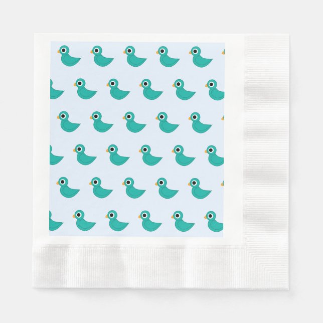 Cute blue bird napkin (Front)
