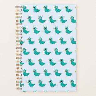 Cute blue bird planner