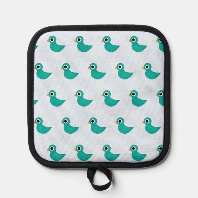 Cute blue bird pot holder (Front)