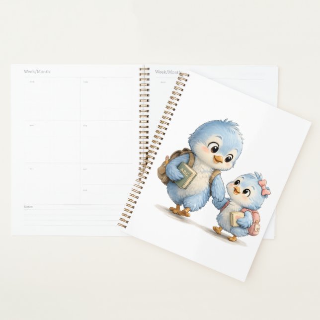 Cute Blue Bird Weekly Planner (Display)