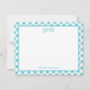 Cute Blue Bow Tie Card