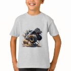 Cute Blue Brown Big Race Monster Truck Kids'