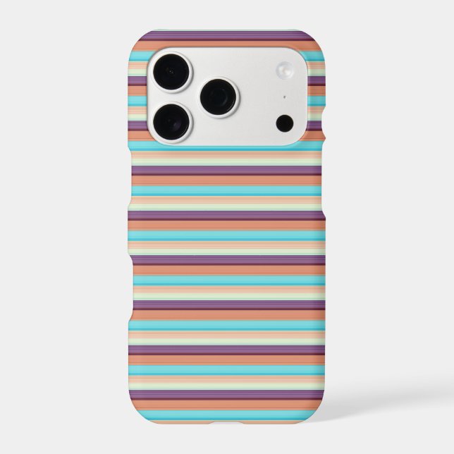 Cute blue brown stripes  (Back)