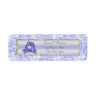 Cute Blue Bunny Baby Shower