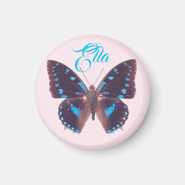 Cute Blue Butterfly Magnet (Front)