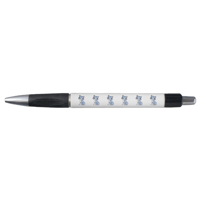 Cute blue cat cartoon pen (Front)