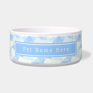 Cute Blue Clouds Personalized Name