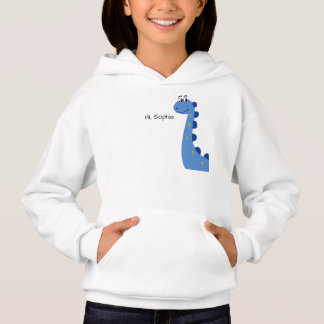 Cute Blue Dinosaur - Custom Name Sophia