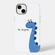 Cute Blue Dinosaur - Custom Name Sophia
