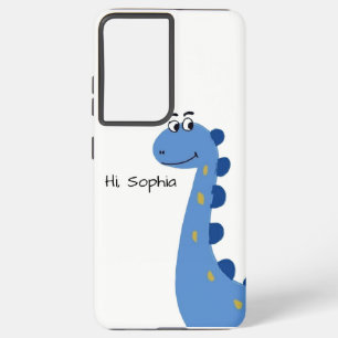 Cute Blue Dinosaur - Custom Name Sophia Samsung Galaxy Case