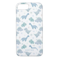 Cute Blue Dinosaur Pattern Boys