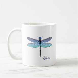 Cute Blue Dragonfly Mugs Coffee Cups
