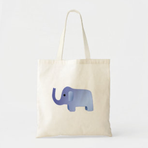 Cute Blue Elephant Tote Bag
