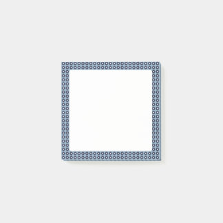 Cute Blue Floral Patterned Sticky Notes