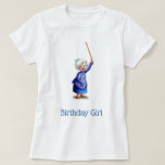 Cute Blue Grandmother Birthday  T-Shirt<br><div class="desc">Celebrate your nana's 80th birthday with a card game using her personalized birthday playing cards! Cute and fun,  these cards will be the perfect favour for a memorable celebration! Illustrated and designed by Patricia Alvarez.</div>
