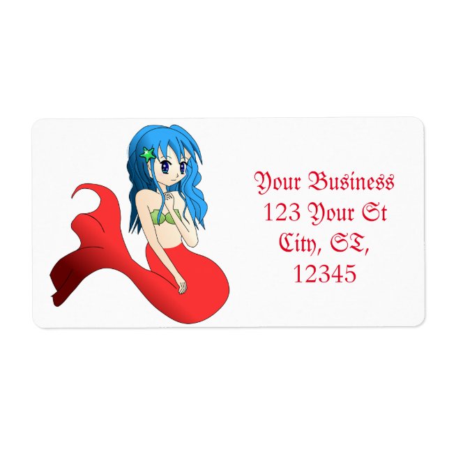 Cute Blue-haired Mermaid Thunder_Cove (Front)