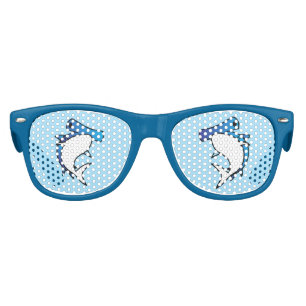 Cute Blue Hammer Head Shark Cartoon Kids Sunglasses