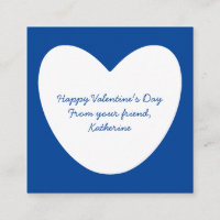 Cute blue heart classroom boys Valentine's Day