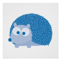 Cute Blue Hedgehog
